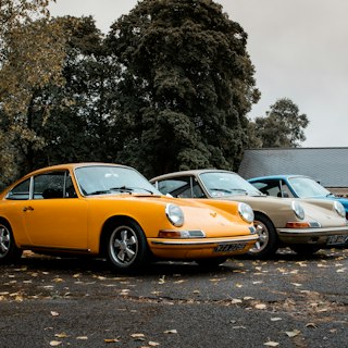 Classic coupe in the workshop